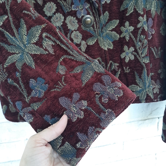 Vintage Painted Pony Tapestry Jacket size Medium - Picture 7 of 7